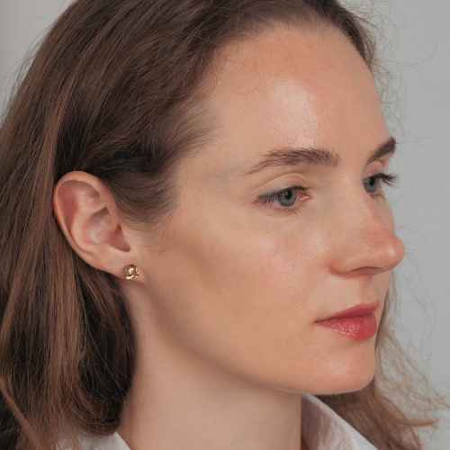 Пусеты Fiore Luna  Champagne, SWE2127/2 CH G фото 2